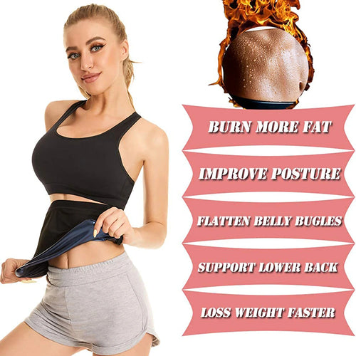 Women's Waist Trainer & Sauna Sweat Belt Shaper