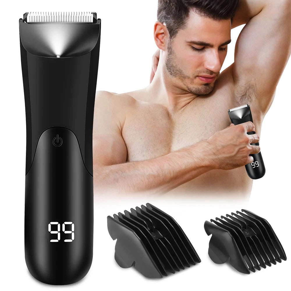 Body Hair Trimmer for Men & Women | Pubic Hair Shaver, Groin & Bikini Trimmer